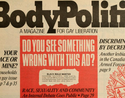 QueerEvents.ca- HistoryofRacism-TheBodyPolitic-Memos