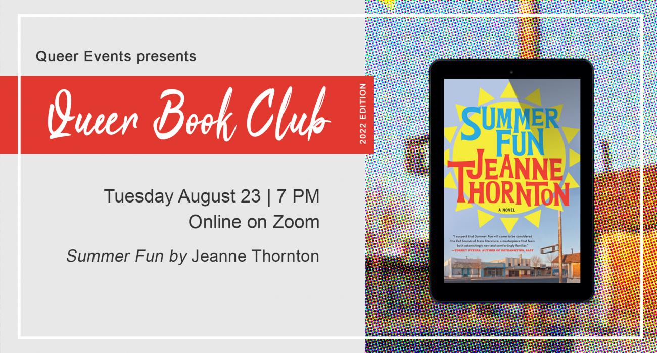 QueerEvents.ca - queer community listing - august editon of queer book club
