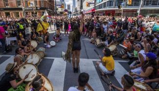 QueerEvents.ca - queer histroy - blm protest racism at toronto pride